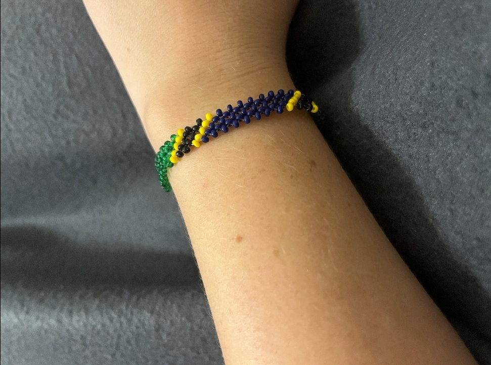 3 Line Non Stretch Tanzania Bracelet/Tanzania Flag Bracelet/Fishline thin TZ Bracelet/Unisex.