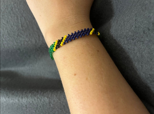 3 Line Non Stretch Tanzania Bracelet/Tanzania Flag Bracelet/Fishline thin TZ Bracelet/Unisex.