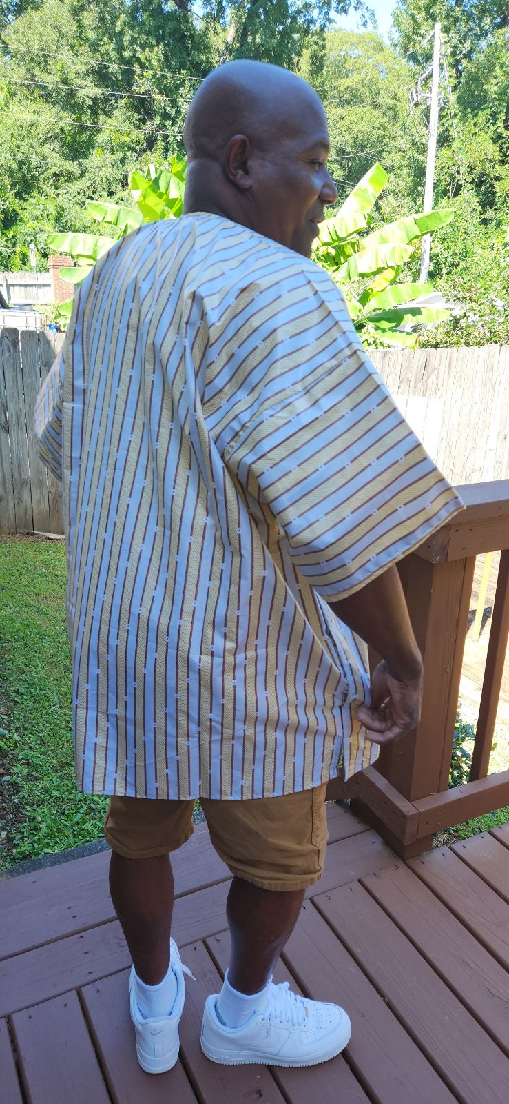 African Men's Silky Shirt/Big and Tall Plus sizes.
