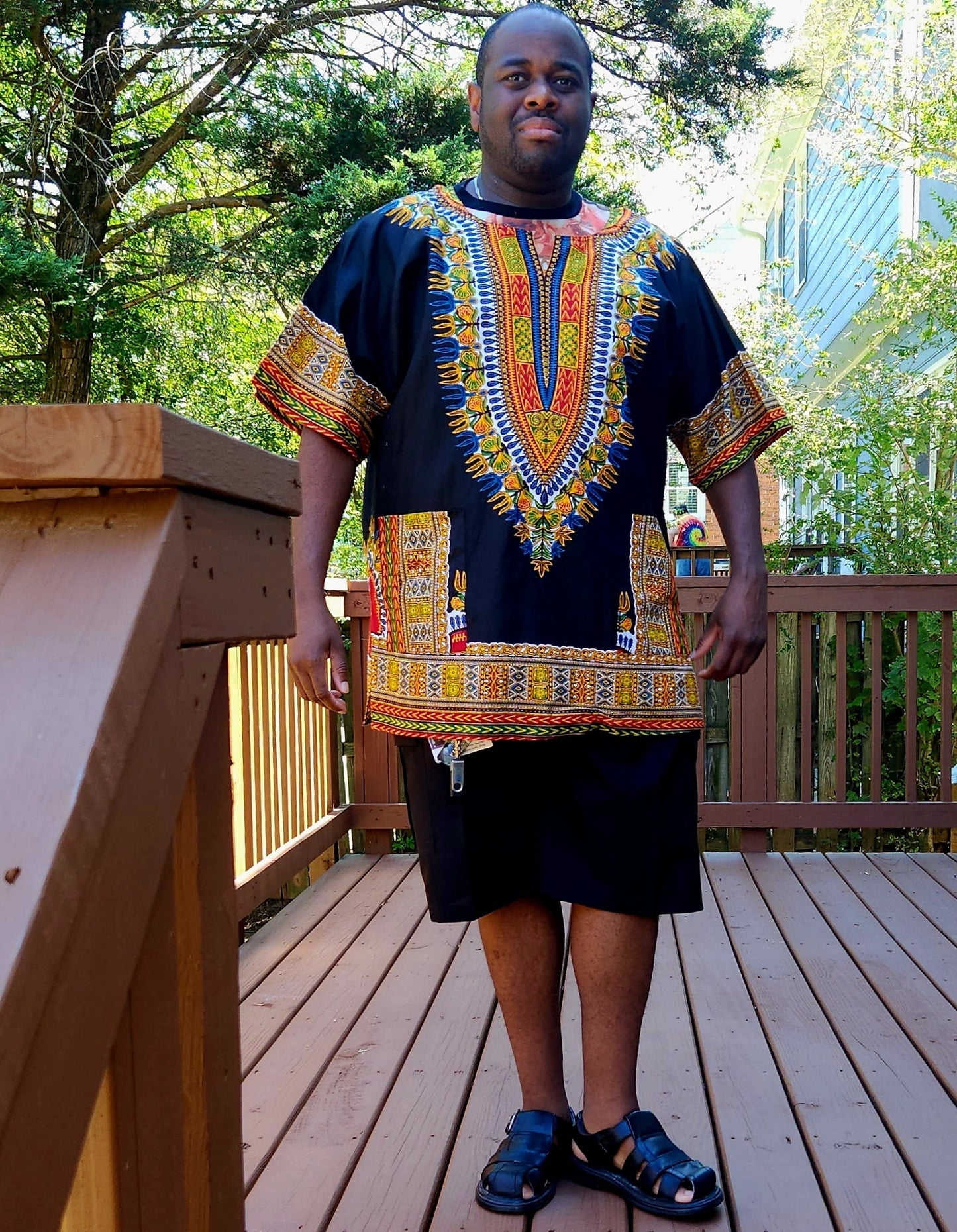 Traditional Dashiki Original Quality/Men's Organic Dashiki Shirt/Women Top of the line Dashiki size 2XL.