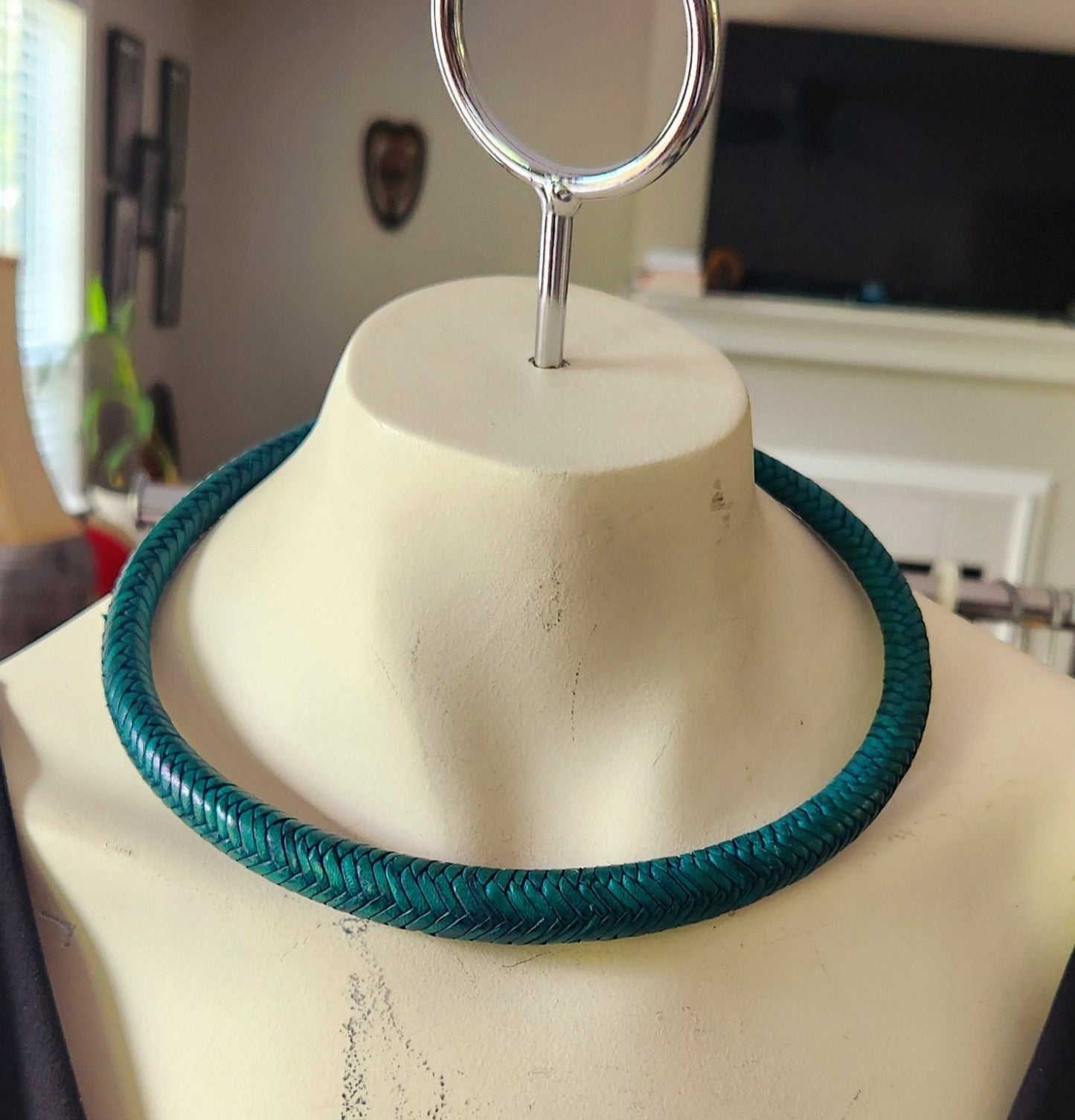 Dogon Braided Leather Necklace/Unisex Tuareg Chocker.