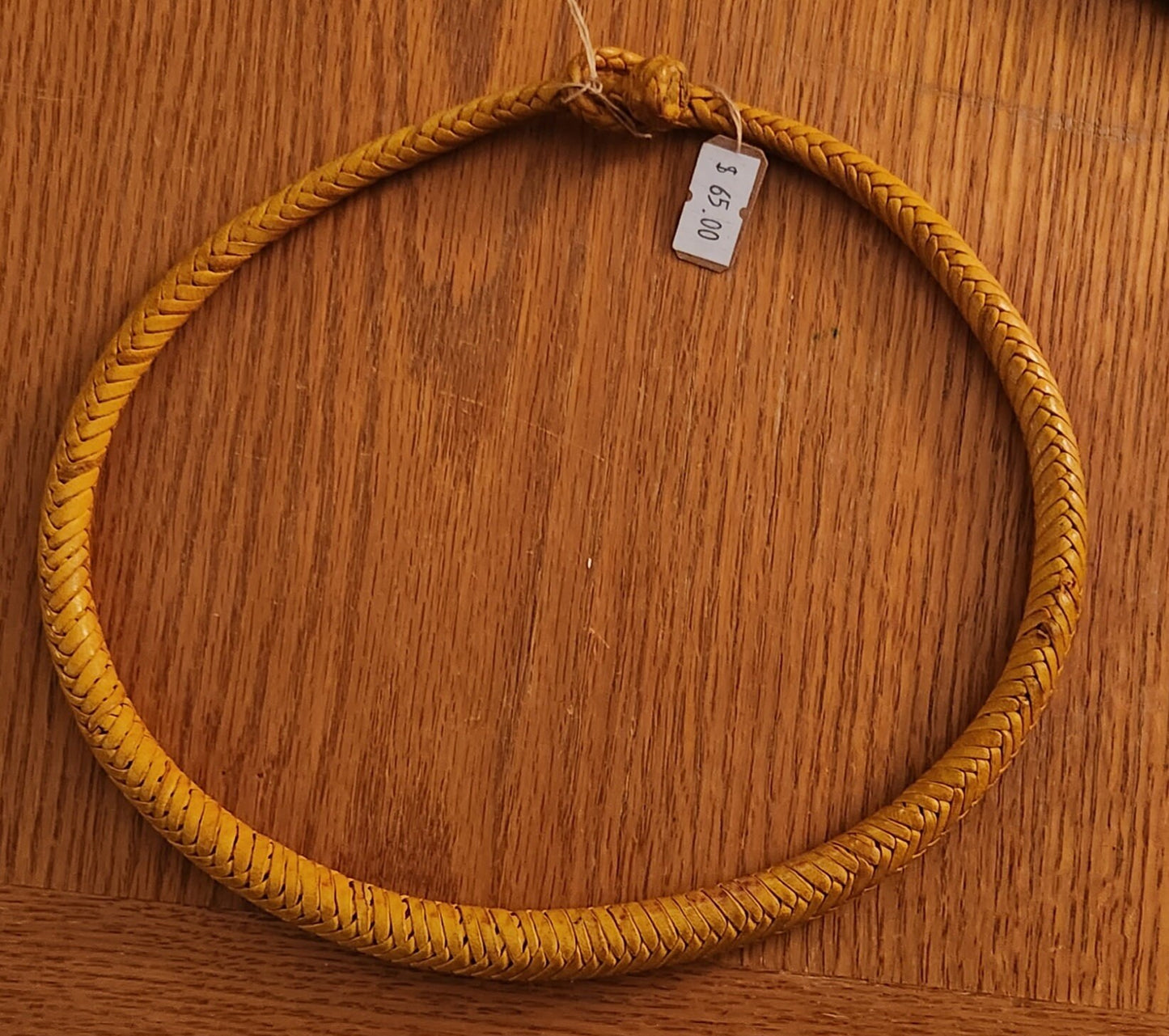 Mali Braided Leather Necklace.