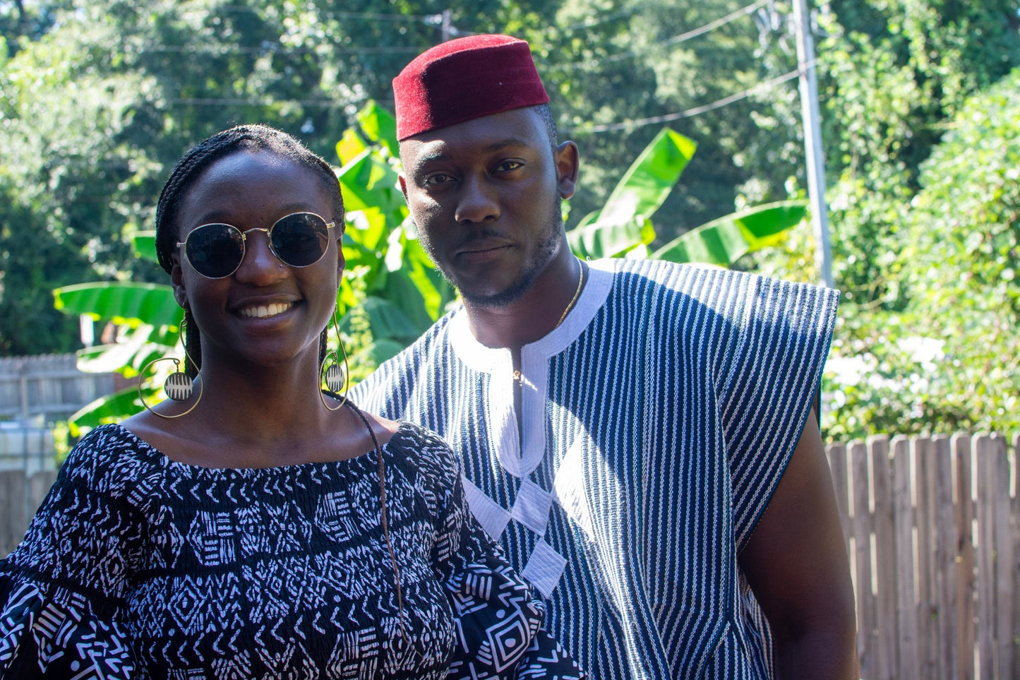 African Print Ankara Bell Sleeve Top/Elastic Waist Top fits S-XL.