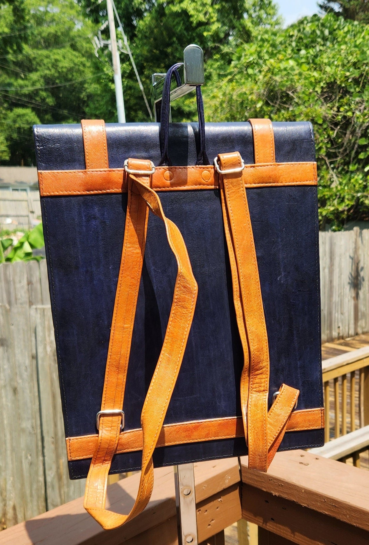 African Leather Laptop Bag.
