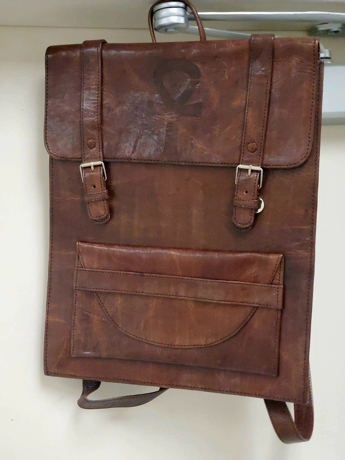 African Leather Laptop Bag.