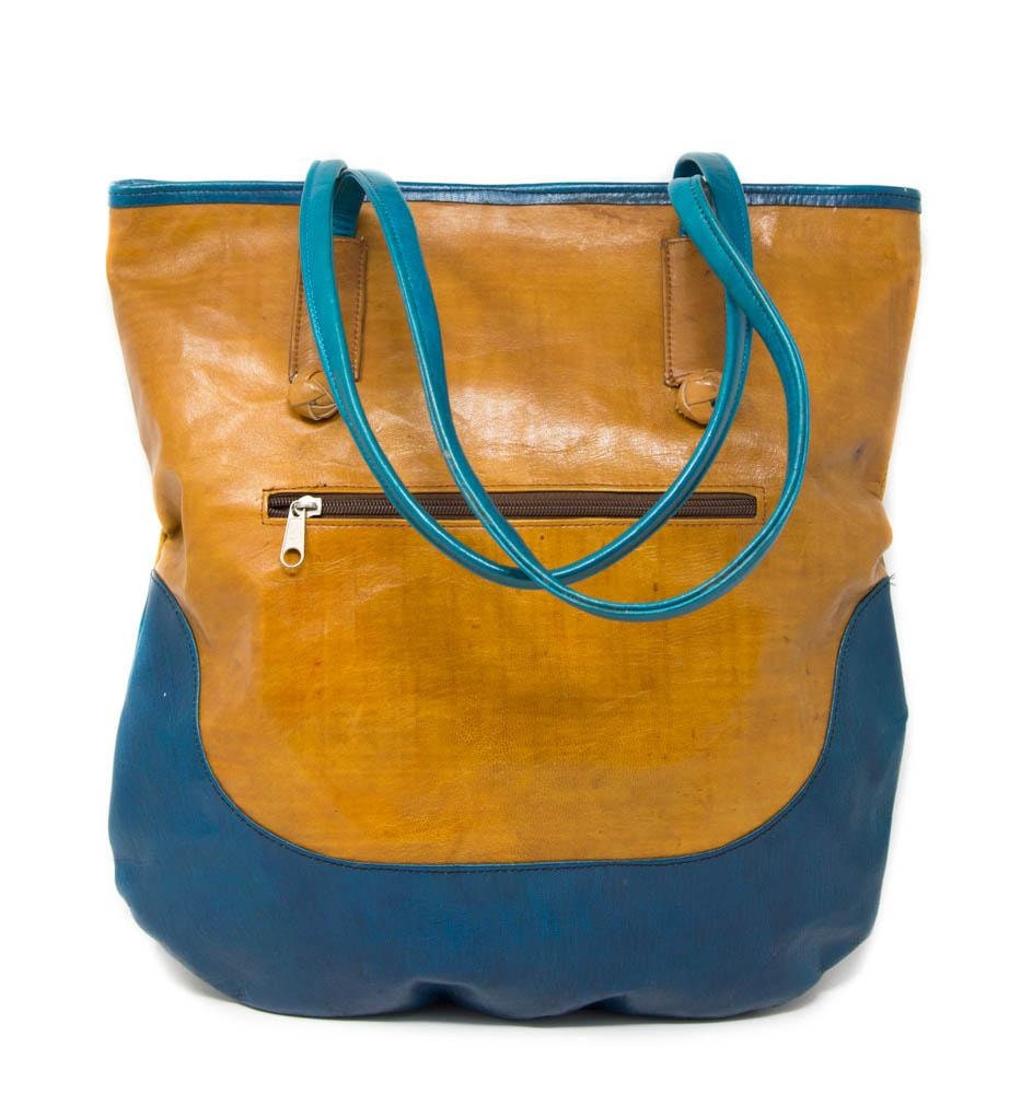 Zuri Handcrafted Leather Tote.