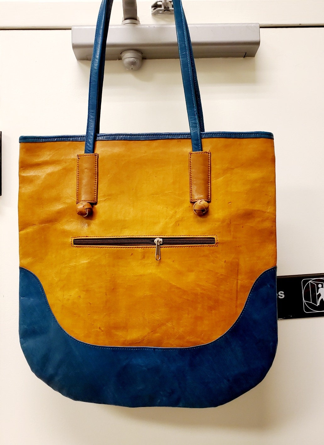 Zuri Handcrafted Leather Tote.