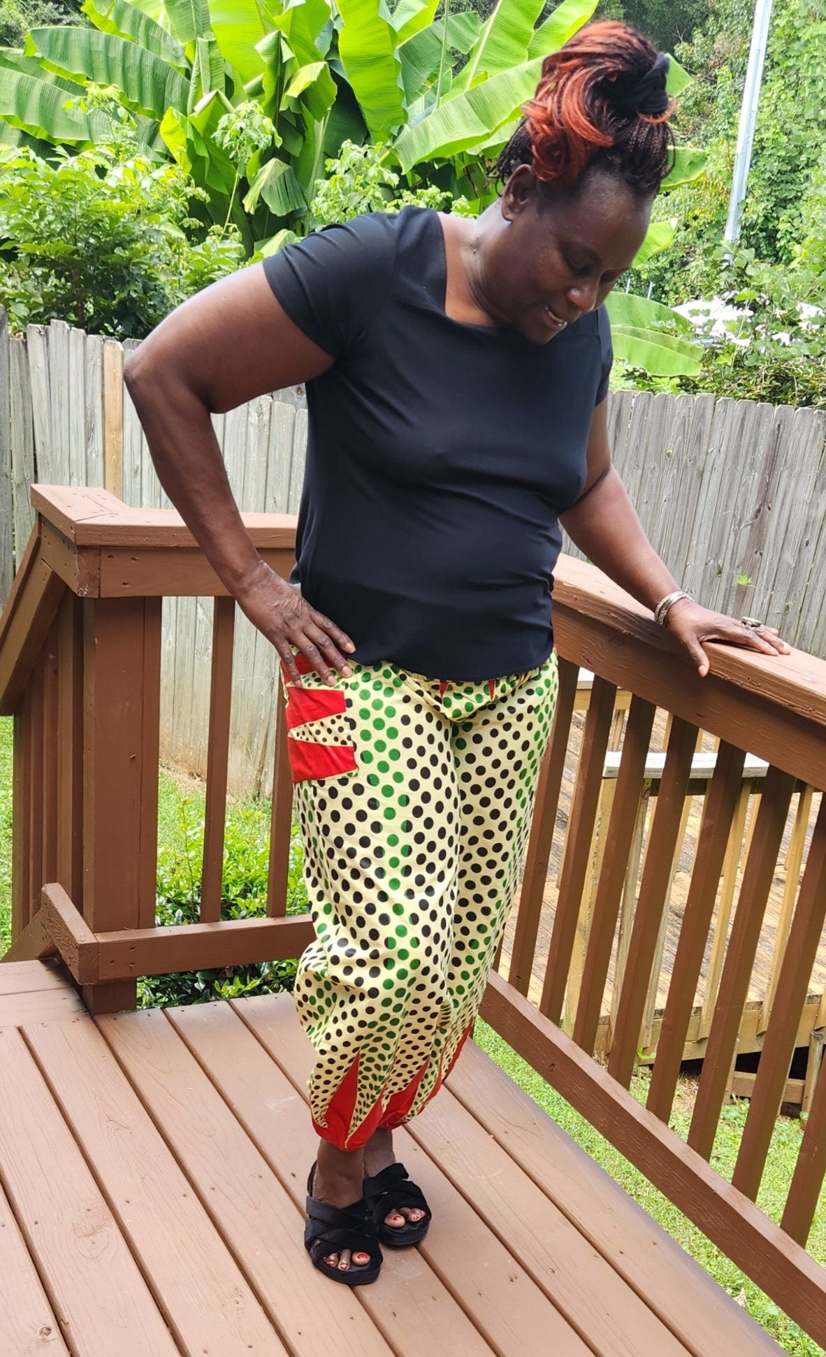 Ankara High Waist Elastic African Pants/Women's African Pants/Men's Pants/Elastic ankle Unisex.