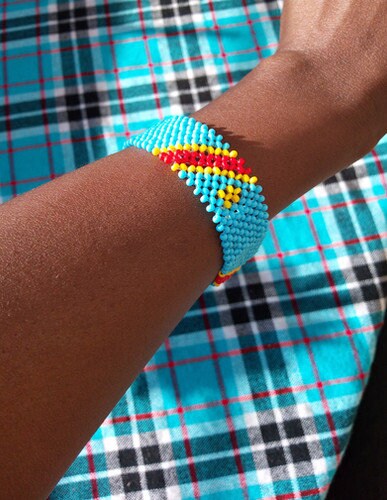 Democratic Republic of Congo Flag Bracelet/Tribal Bracelet/Unisex Adhustable bracelet.