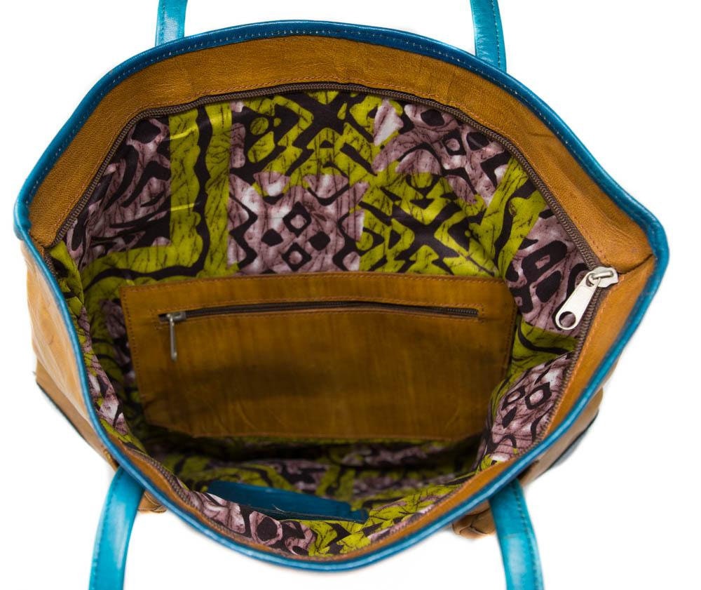 Zuri Handcrafted Leather Tote.