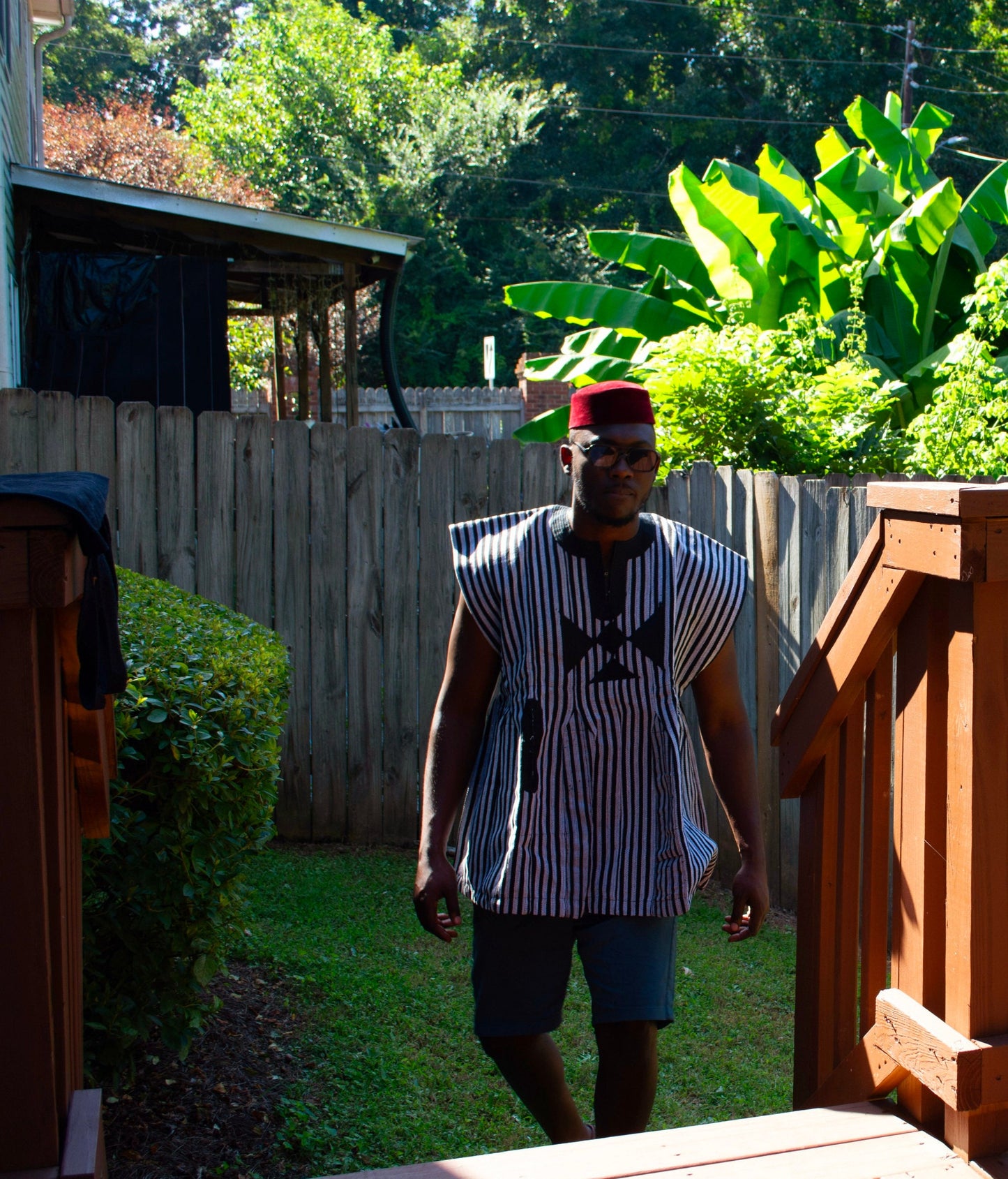 Ghana Men High Quality Woven Traditional Fugu Top/Batakari/Men Smock.