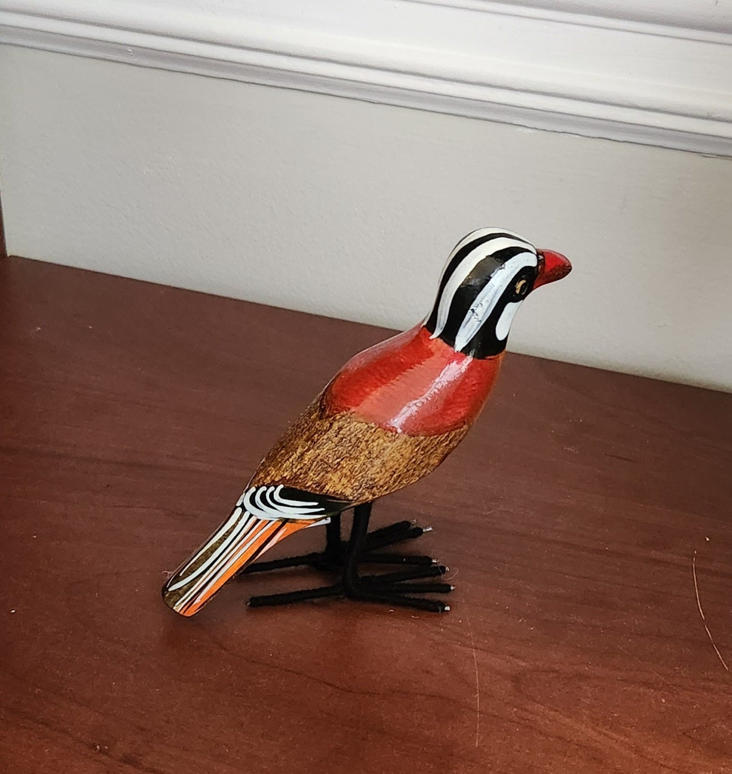 Wooden Birds of Africa/Handcrafted in Kenya/Multiple varieties/Wood Bird Ornament Collection/Kingfisher Bird/Christmas Gift.