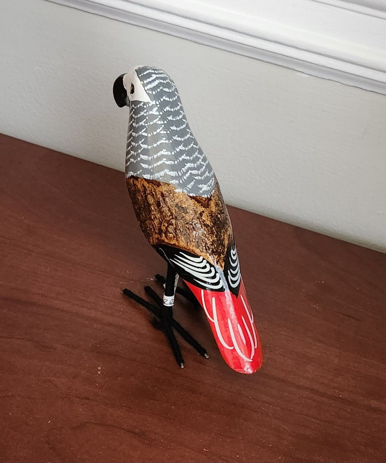 Wooden Birds of Africa/Handcrafted in Kenya/Multiple varieties/Wood Bird Ornament Collection/Kingfisher Bird/Christmas Gift.
