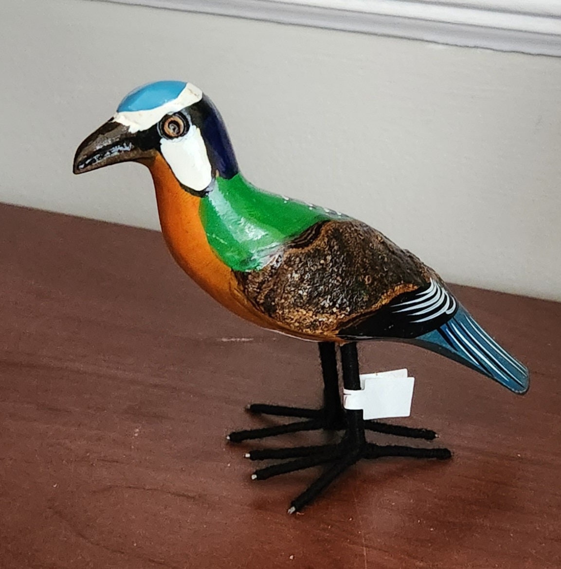 Wooden Birds of Africa/Handcrafted in Kenya/Multiple varieties/Wood Bird Ornament Collection/Kingfisher Bird/Christmas Gift.