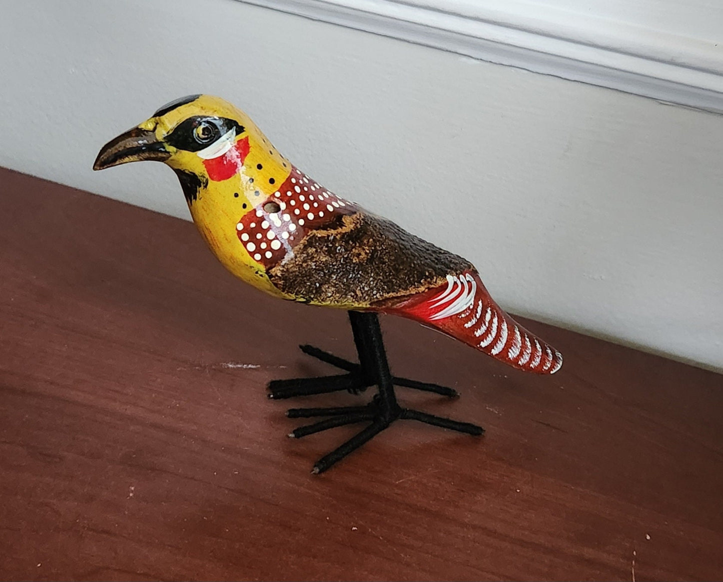 Wooden Birds of Africa/Handcrafted in Kenya/Multiple varieties/Wood Bird Ornament Collection/Kingfisher Bird/Christmas Gift.