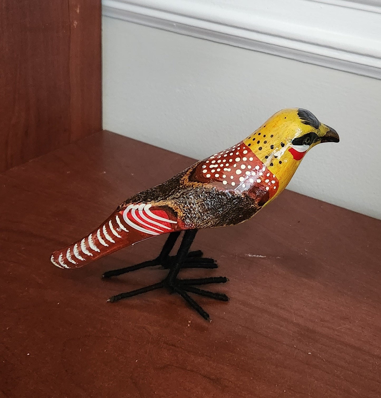 Wooden Birds of Africa/Handcrafted in Kenya/Multiple varieties/Wood Bird Ornament Collection/Kingfisher Bird/Christmas Gift.