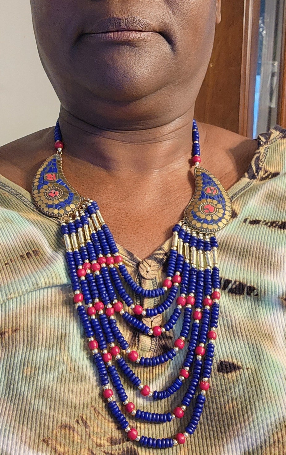 Multi strand Handcrafted Necklace/Christmas Special Handmade Jewelry/Holiday deal beautiful Necklace