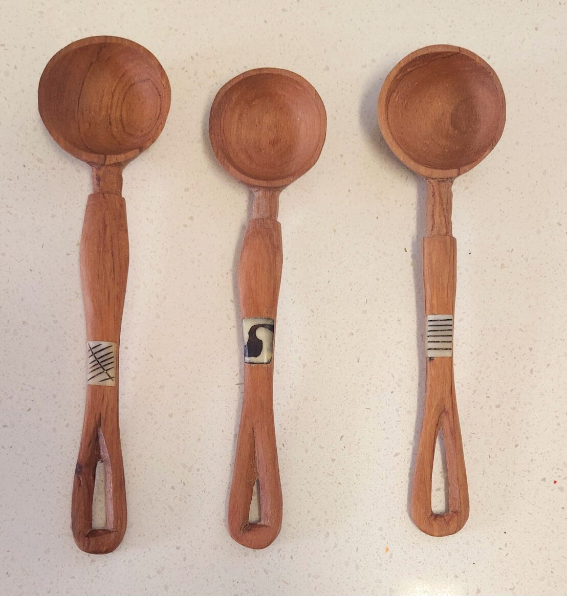 Olive Wood Bone Table Spoons/Mini Bone Cutlery/Gift Items/Africa Olive Wood Spoon/Christmas Gift.