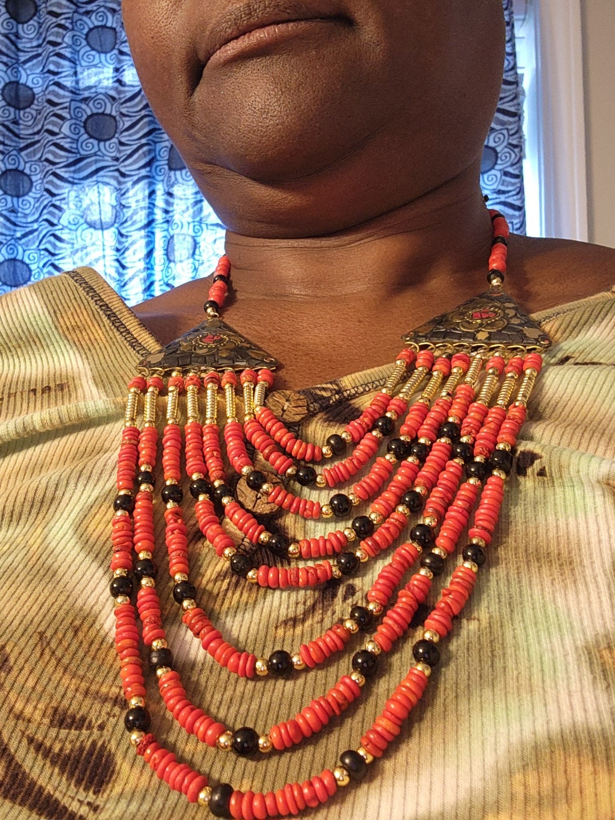 Multi strand Handcrafted Necklace/Christmas Special Handmade Jewelry/Holiday deal beautiful Necklace