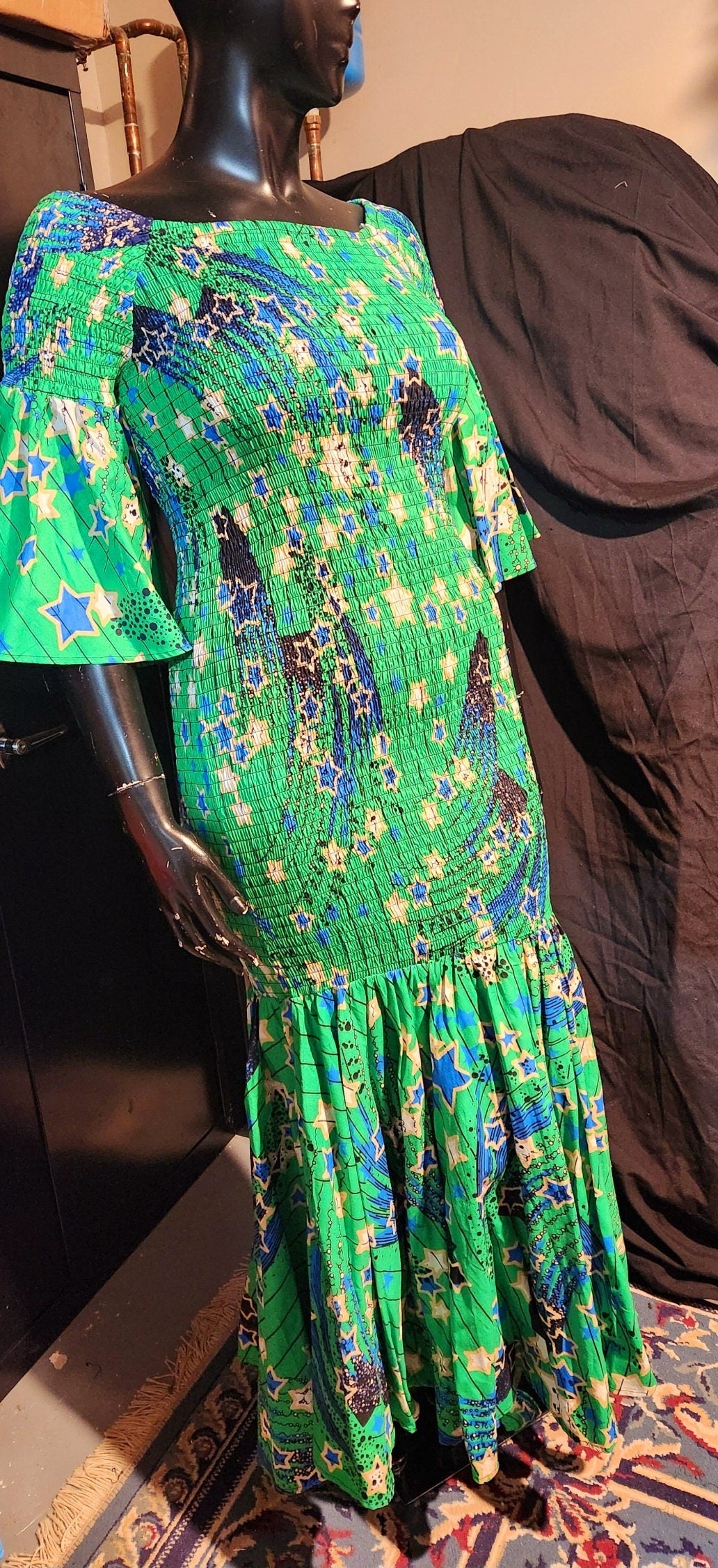 Fishtail Elastic Mermaid Maxi Ankara African Dress/African Formal Wear/Women Dress Regular Size M-XL