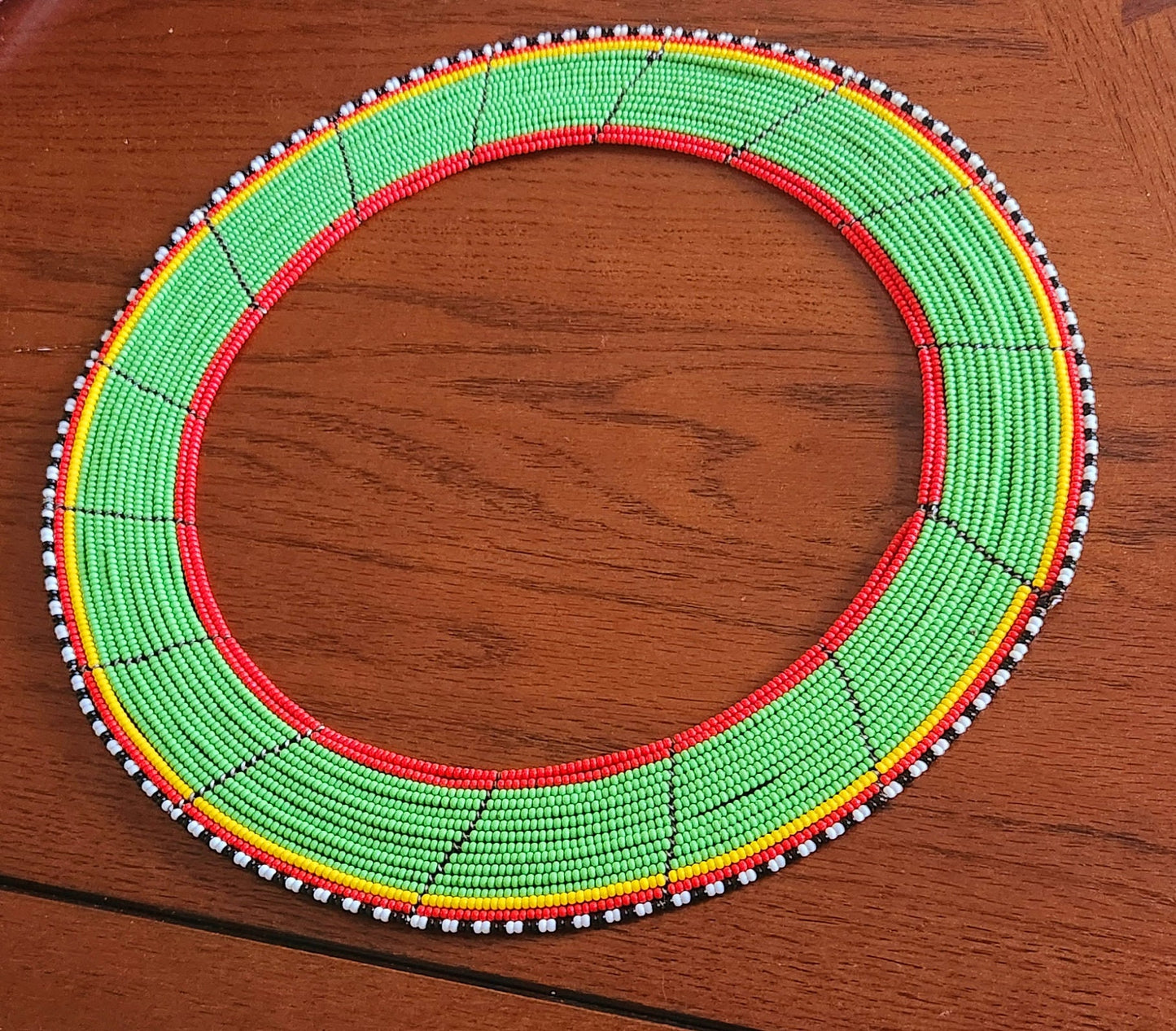 Maasai Wedding Jewelry /African Tribal Necklace / Maasai necklaces made in Kenya / Wedding collar necklace. Circumference 12 inches.