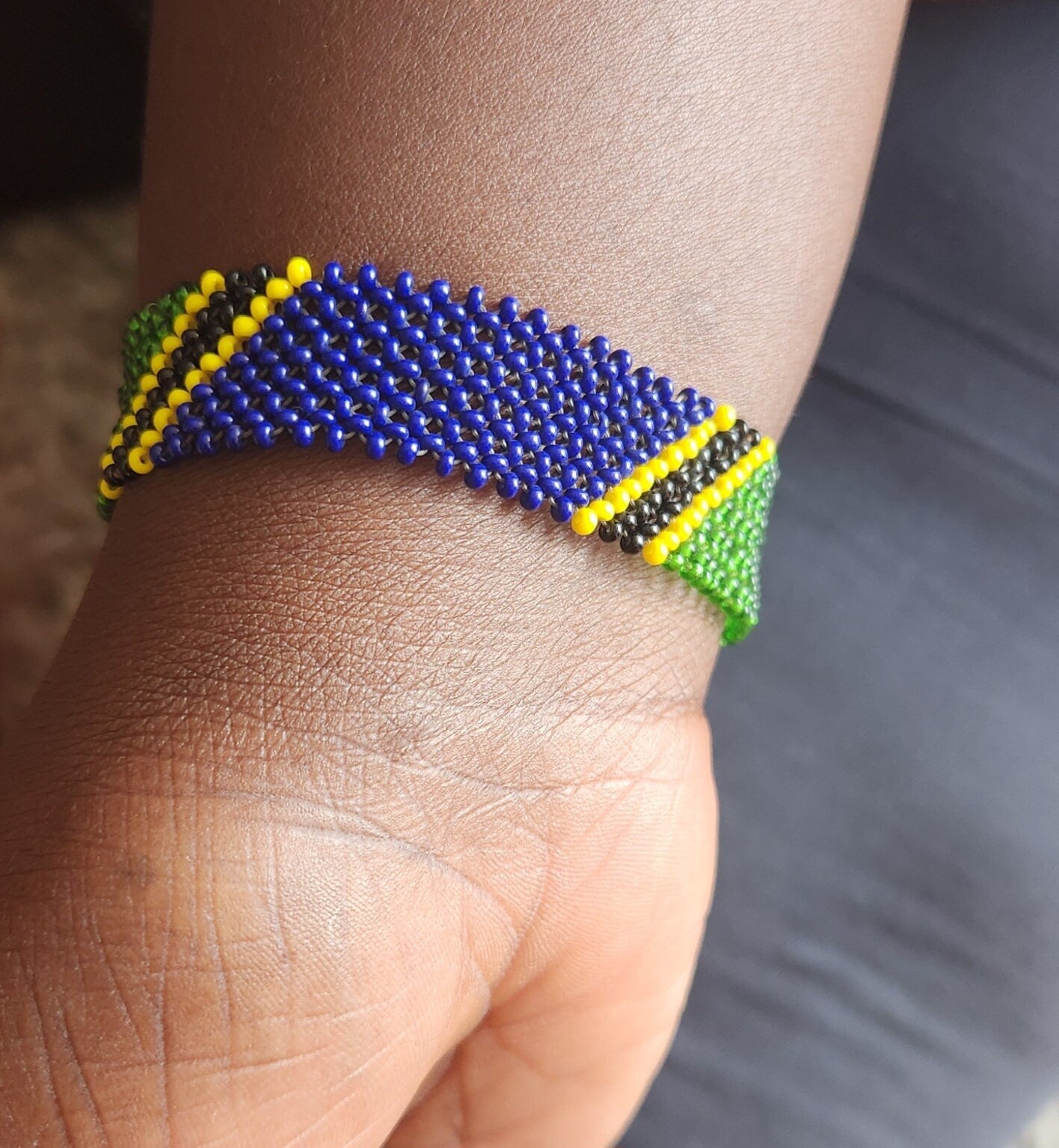 Tanzania Flag Bracelet/Tribal Bracelet/Unisex bracelet.