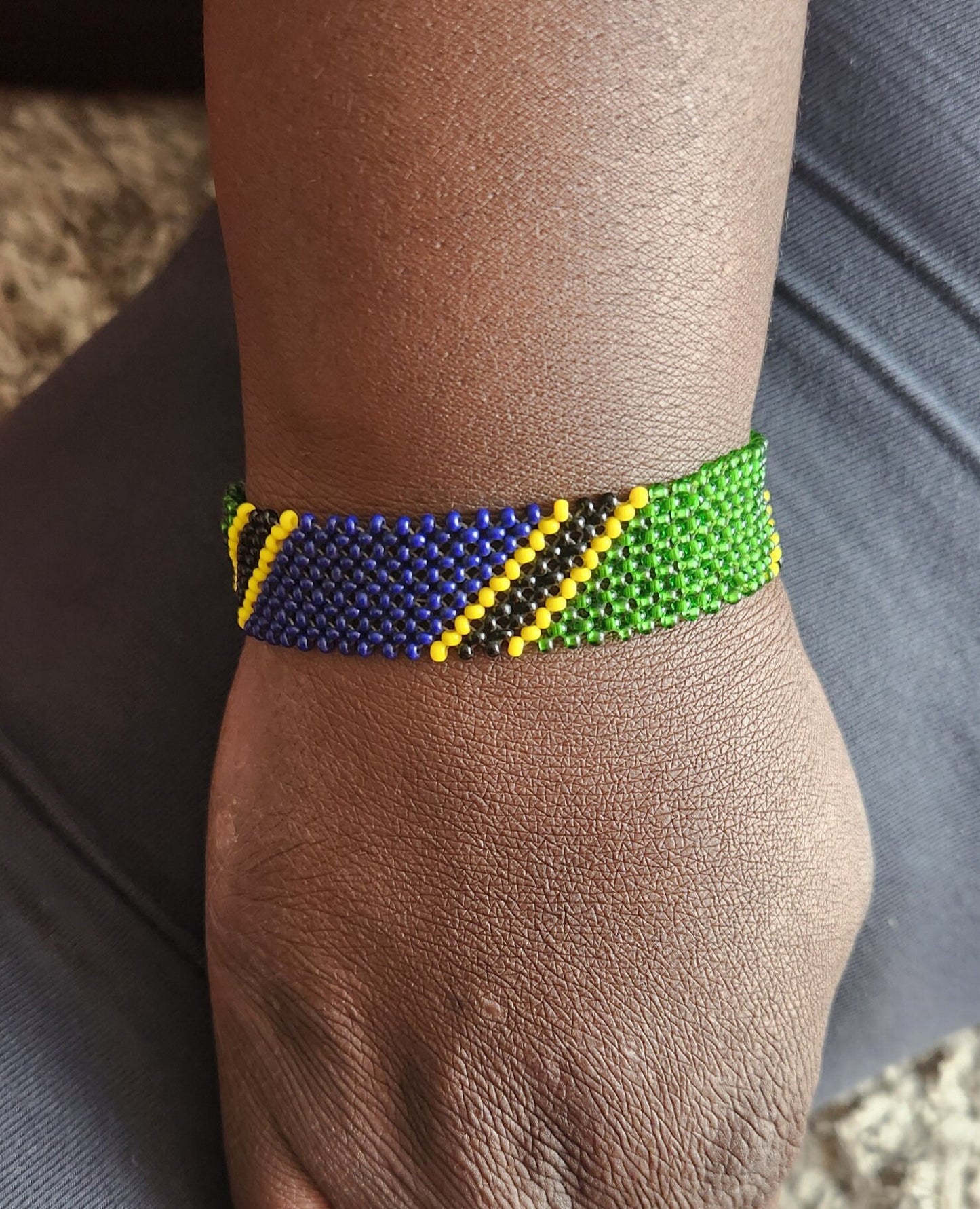 Tanzania Flag Bracelet/Tribal Bracelet/Unisex bracelet.
