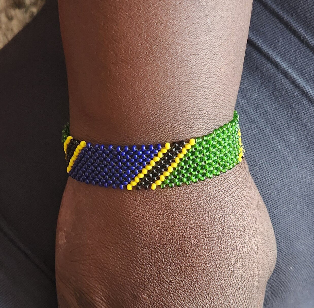 Tanzania Flag Bracelet/Tribal Bracelet/Unisex bracelet.