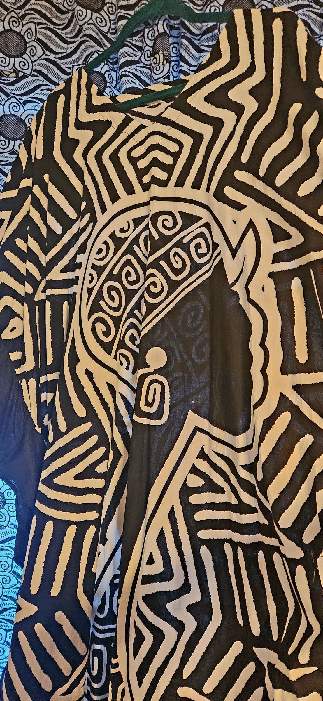 Natural Top Quality Soft Cotton Kaftan, one size.