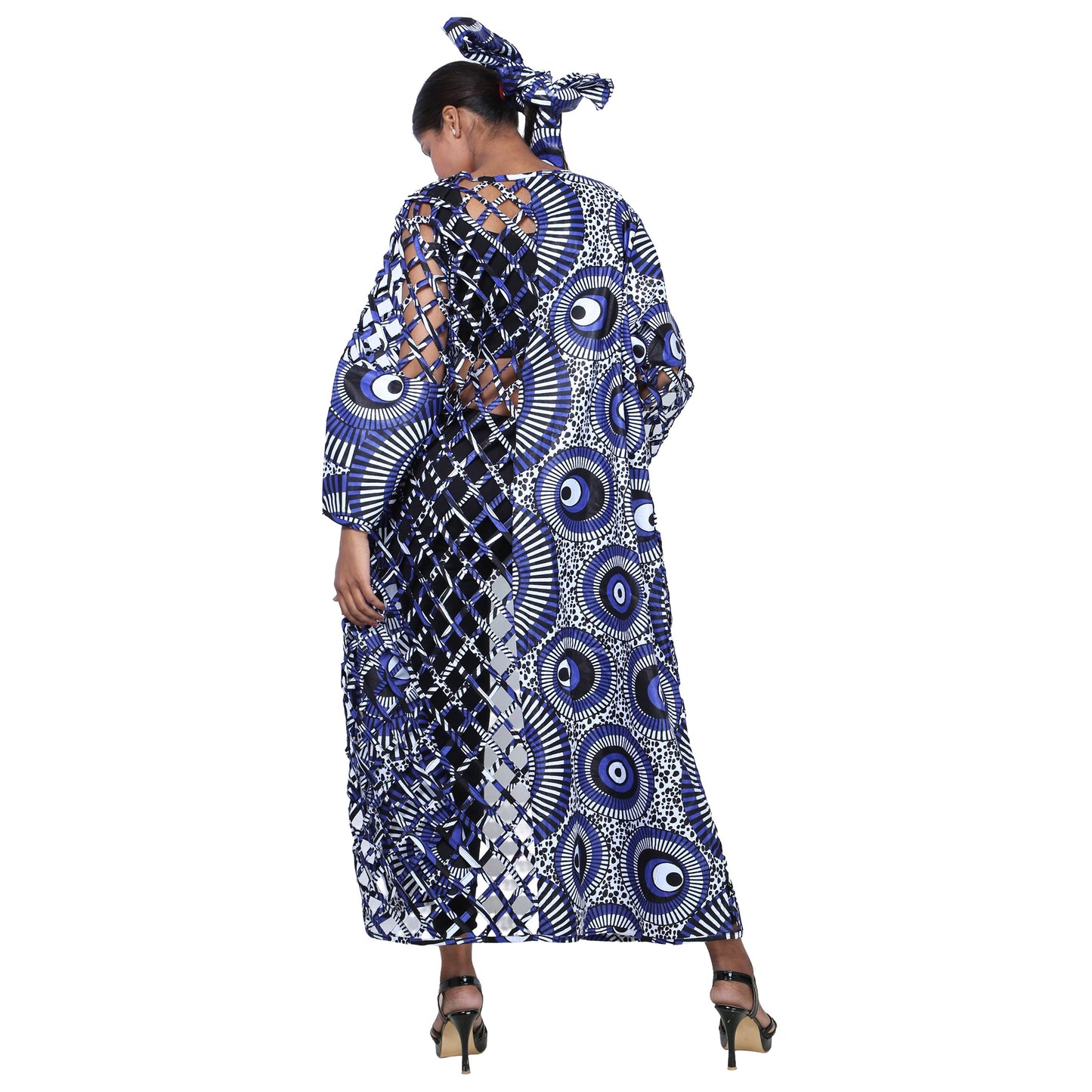 Women's Patch Printwork Cage Maxi Duster