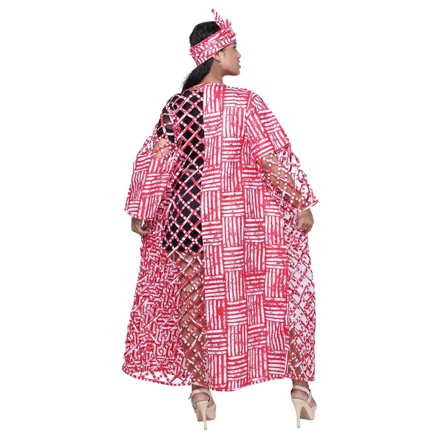 Women's Patch Printwork Cage Maxi Duster