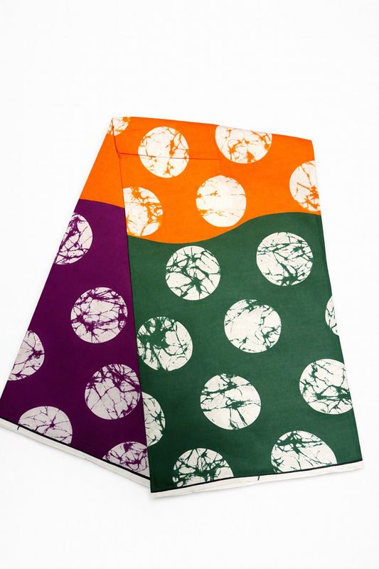 Big Polka Dot 3 shades African Print Fabric