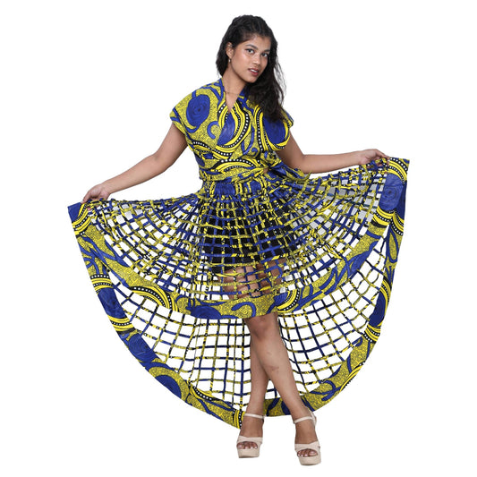 Cage Skirt with Removable Scarf Belt -- Multiwear