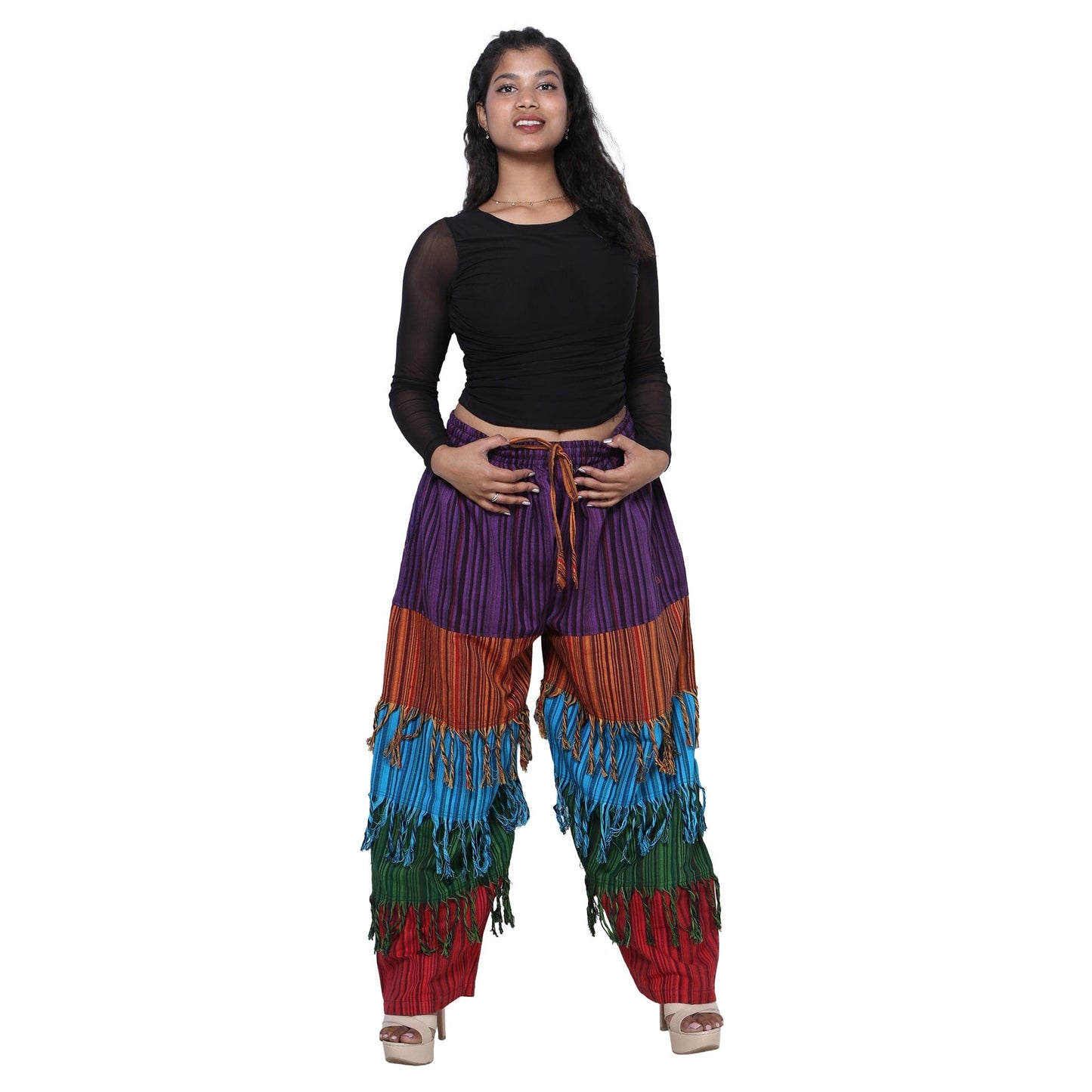 Women's Cotton Frill Pants