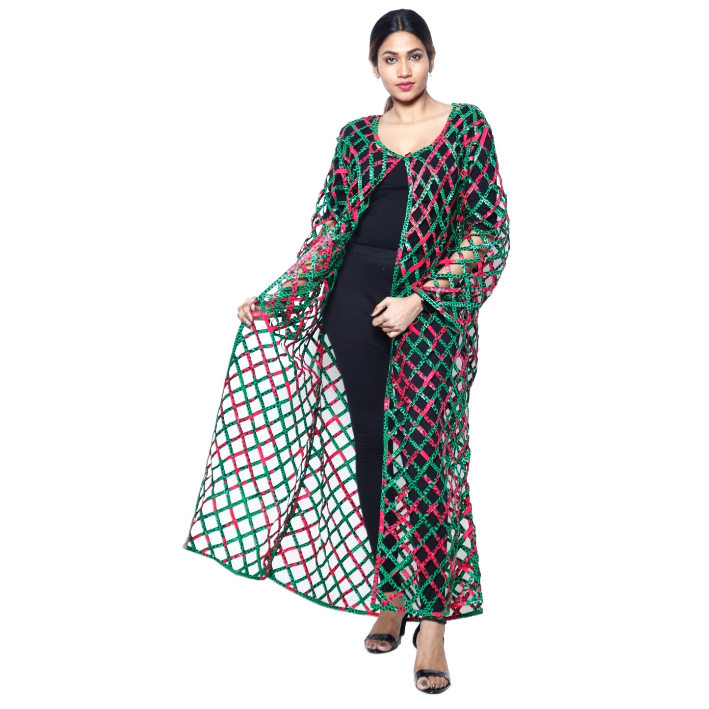 Women's Long Sleeve Cage Duster