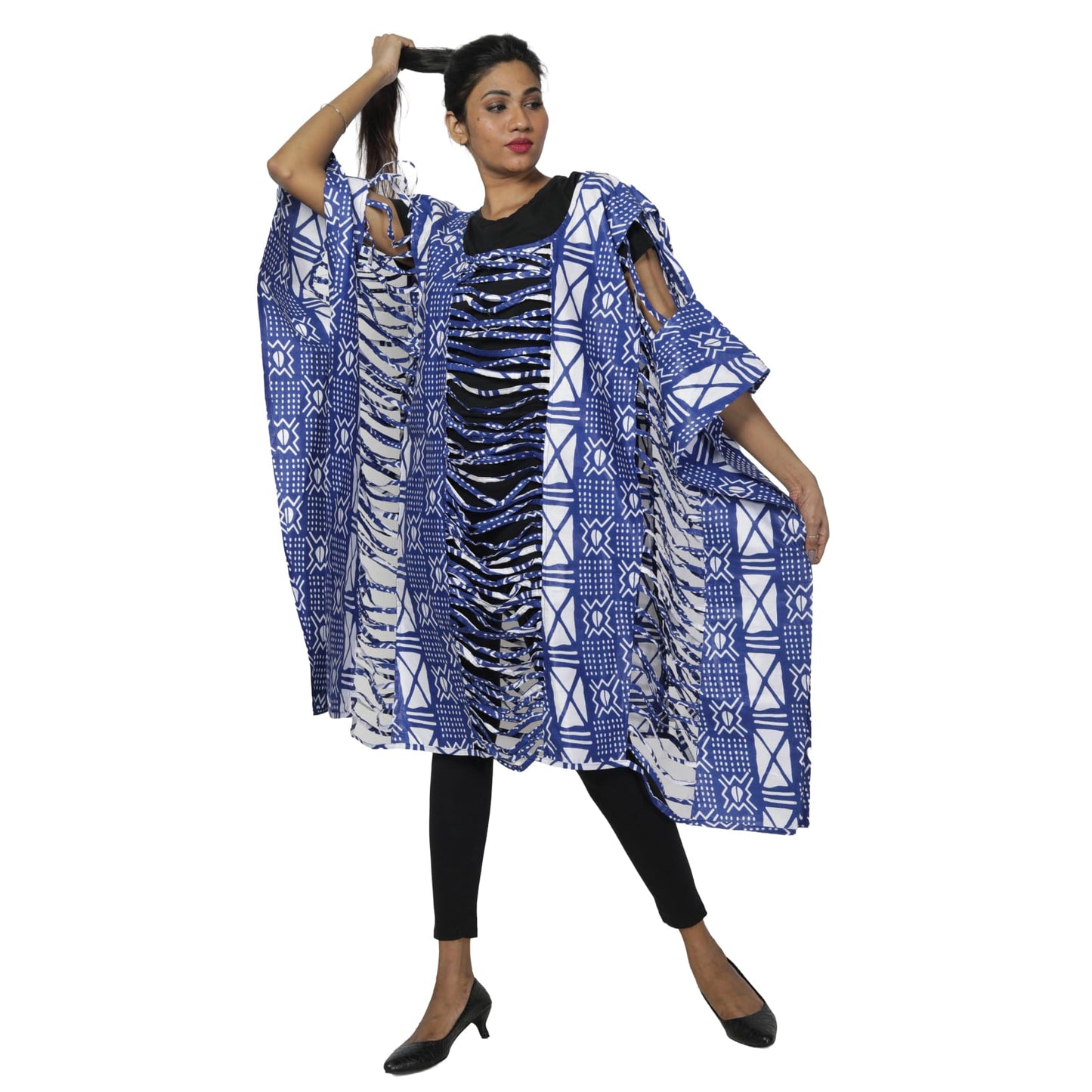 The Heritage Lattice-Cut Kaftan Tunic