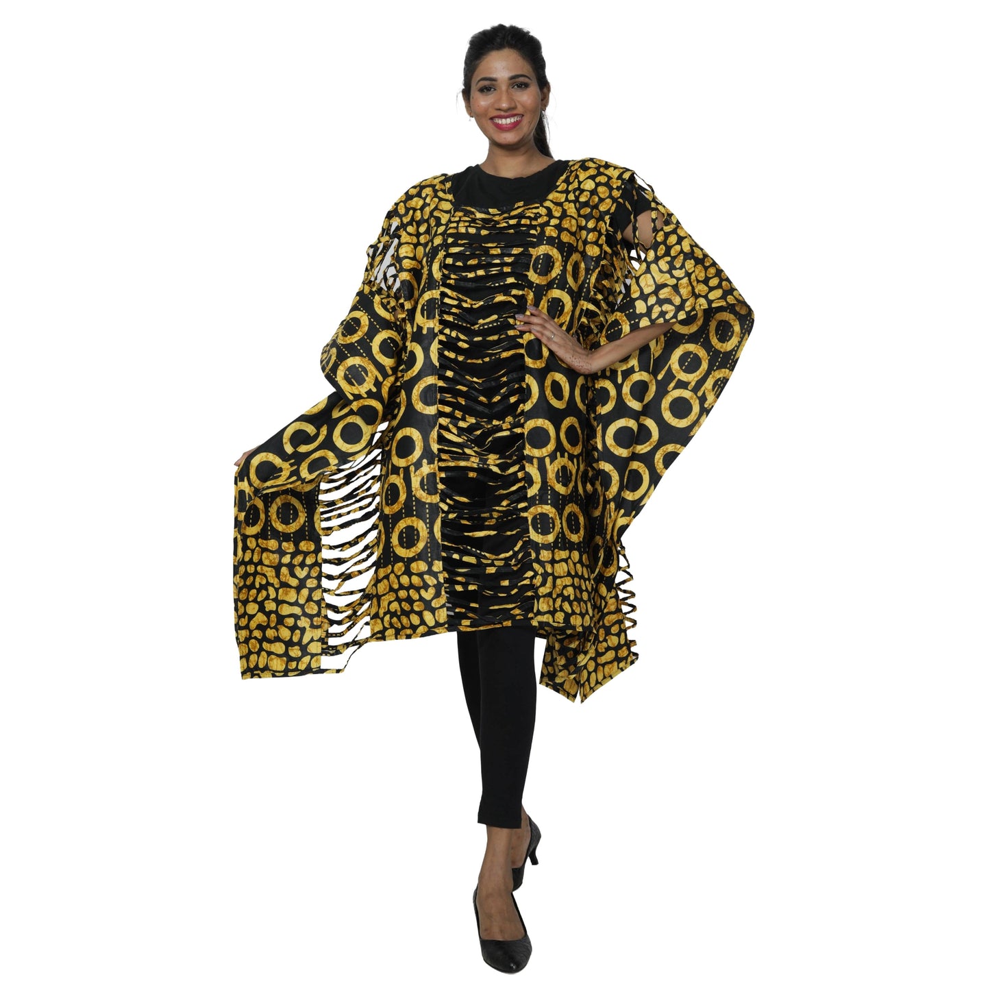 The Heritage Lattice-Cut Kaftan Tunic