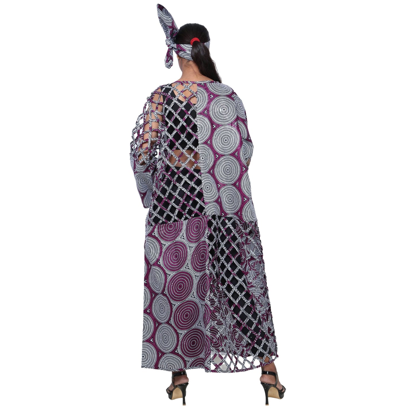 Women's Patch Printwork Cage Maxi Duster
