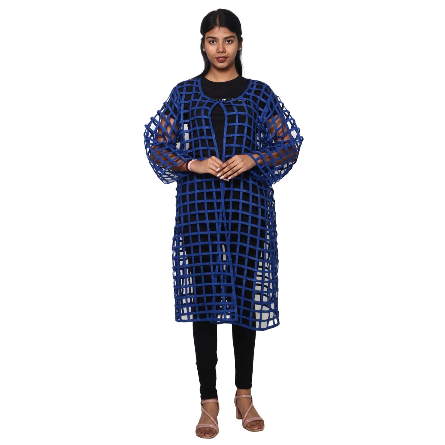 Minala Knot Braided Ankara Vest/Knee Length