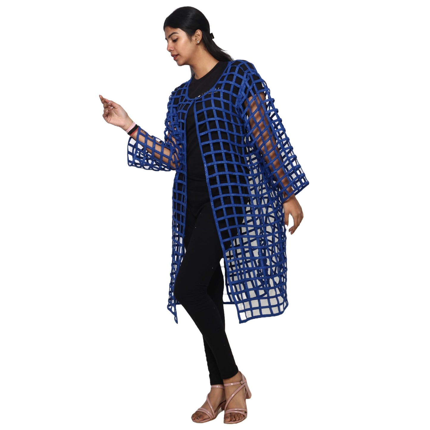 Minala Knot Braided Ankara Vest/Knee Length