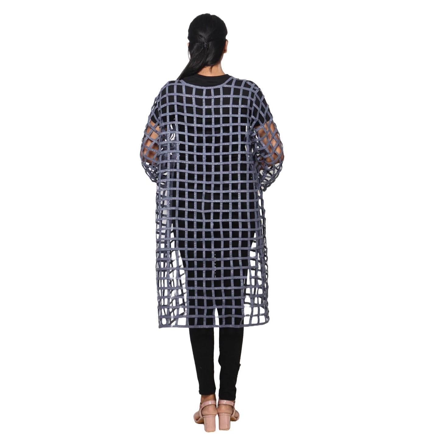Minala Knot Braided Ankara Vest/Knee Length