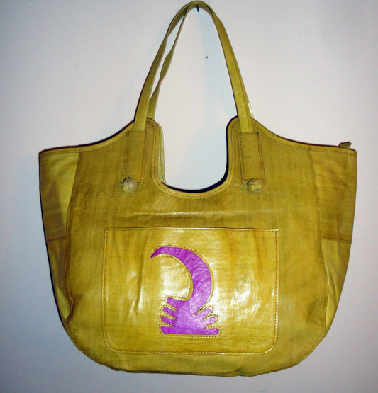 Exclusive African Handmade Leather Purse/Boho Tote made in Mali