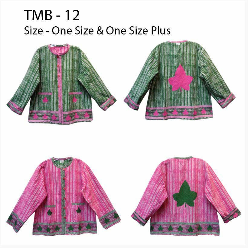 AKA Sorority Jacket Reversible, African Mudcloth Print/Pink & Green Coat/Belma Brand.