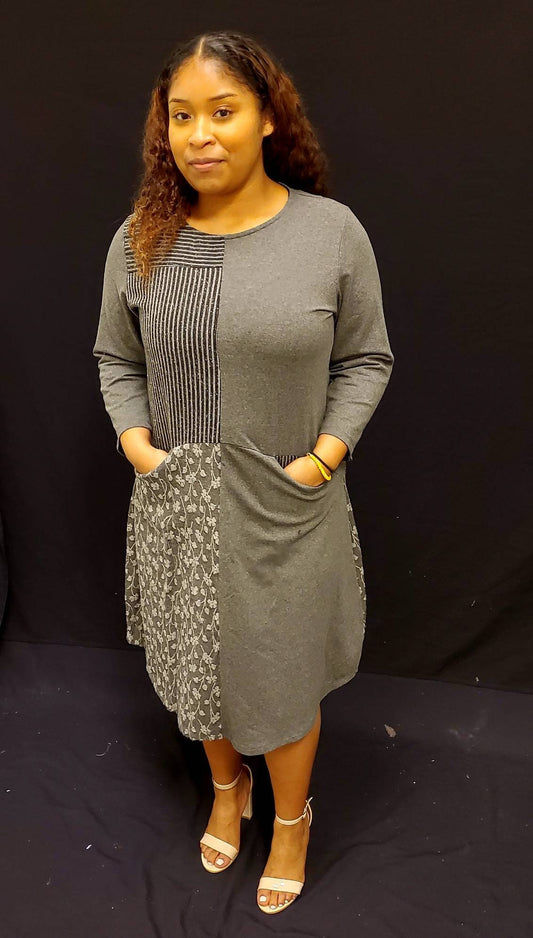 Lagenlook Italian Winter Weight dress. Size M/L.