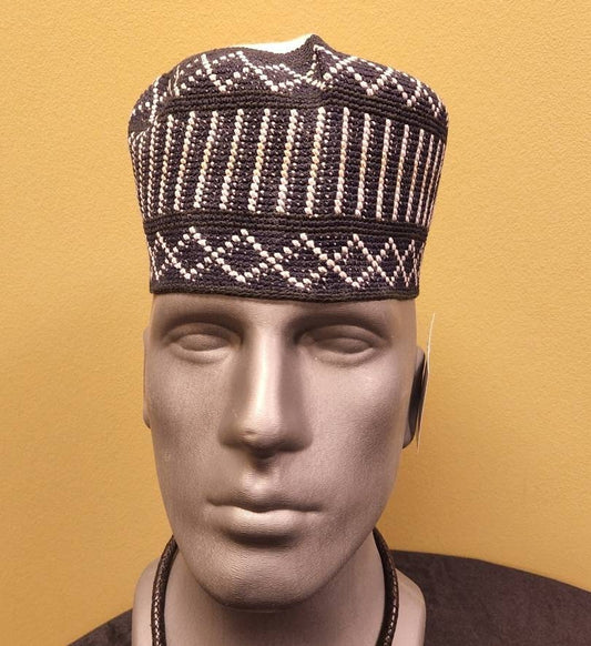 Kuffi Hausa Tribal hat/Igbo Royalty hat/African Kufi.