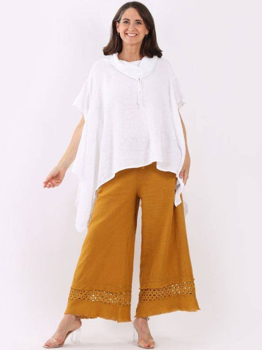 Italian Plain Batwing Sleeves Cowl Neck Tunic Top.