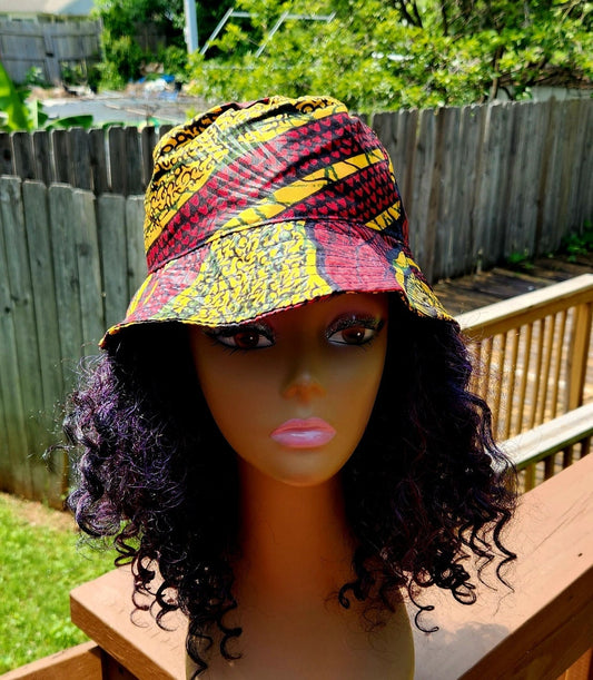 Kitenge Bucket Hat/Huge SALE!Ankara Unisex Hat. Circumference 23" to 25".