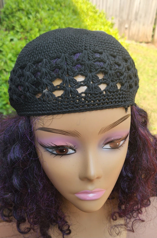 Crochet Kuffi Black