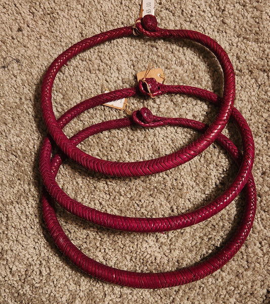 Mali Braided Leather Necklace.