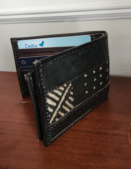 Men's crafted Leather Wallet organicly tanned with plant dyes.